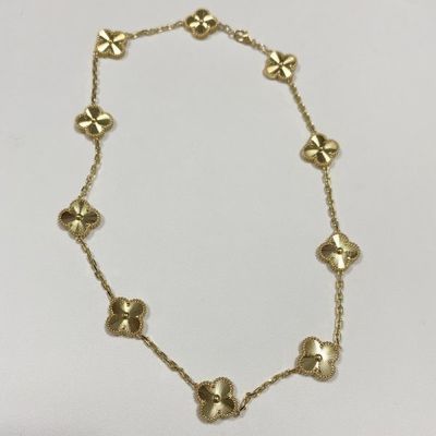 10 Mô hình bản sao 18k vàng vòng cổ Van Cleef Arpels Vintage Alhambra Pendant
