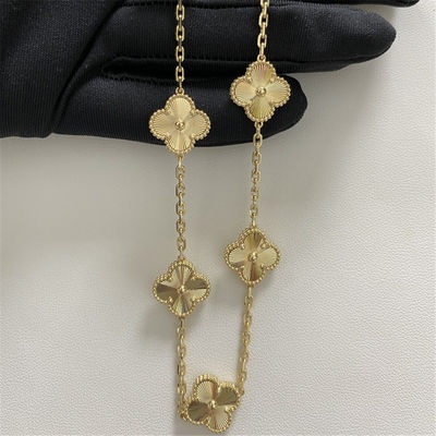 10 Mô hình bản sao 18k vàng vòng cổ Van Cleef Arpels Vintage Alhambra Pendant