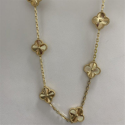 10 Mô hình bản sao 18k vàng vòng cổ Van Cleef Arpels Vintage Alhambra Pendant