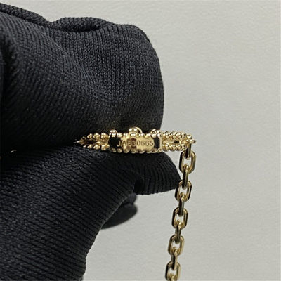 10 Mô hình bản sao 18k vàng vòng cổ Van Cleef Arpels Vintage Alhambra Pendant