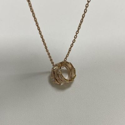 โรสโก้ทองคํา 18k ทองคําคอเกรส Bulgari Serpenti วีเปอร์คอเกรส