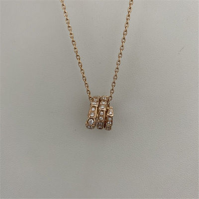 โรสโก้ทองคํา 18k ทองคําคอเกรส Bulgari Serpenti วีเปอร์คอเกรส