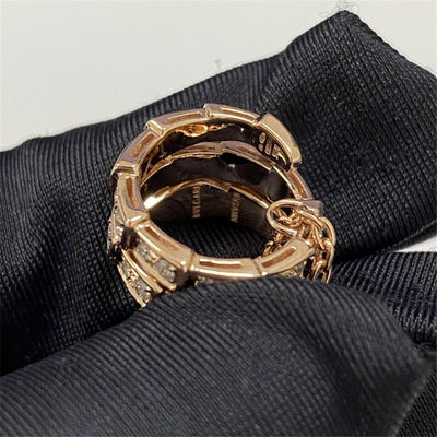 โรสโก้ทองคํา 18k ทองคําคอเกรส Bulgari Serpenti วีเปอร์คอเกรส