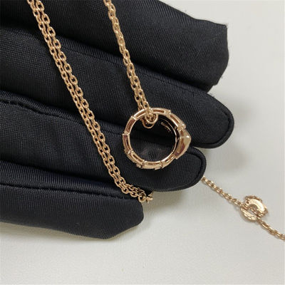 โรสโก้ทองคํา 18k ทองคําคอเกรส Bulgari Serpenti วีเปอร์คอเกรส