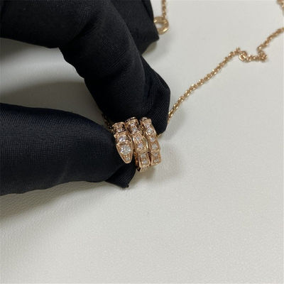 โรสโก้ทองคํา 18k ทองคําคอเกรส Bulgari Serpenti วีเปอร์คอเกรส