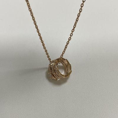 โรสโก้ทองคํา 18k ทองคําคอเกรส Bulgari Serpenti วีเปอร์คอเกรส