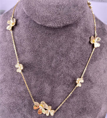 Frivole สร้อยคอทองคําแท้ 18k ผู้ชาย สร้อยคอดอกเพชรเพชร