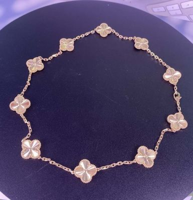 10 โมติฟ์ วีซีเอ 18 คาร์ททองคํา คอคอเนล Van Cleef & Arpels คอคอเนล อัลฮามบรา วินเทจ
