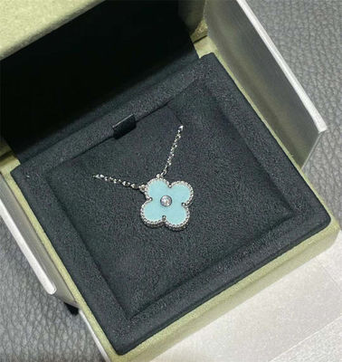 VCA 2022 ปีใหม่คริสต์มาสต์ สร้อยคอทองคําแท้ 18K กับเพชร ยี่ห้อเครื่องประดับ ร้านส่วนลด