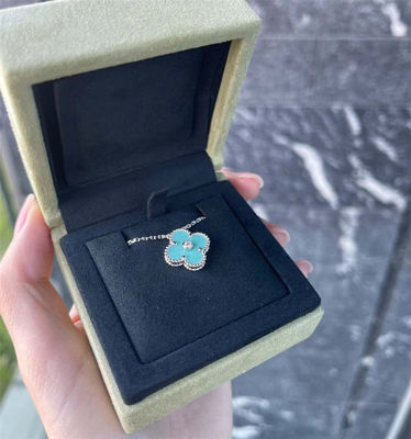 VCA 2022 ปีใหม่คริสต์มาสต์ สร้อยคอทองคําแท้ 18K กับเพชร ยี่ห้อเครื่องประดับ ร้านส่วนลด