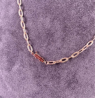 Cartier Juste Un Clou Pure 18K Rose Gold Necklace met Diamanten Echte 18K Solid Gold Diamant Juwelen Fabriek.