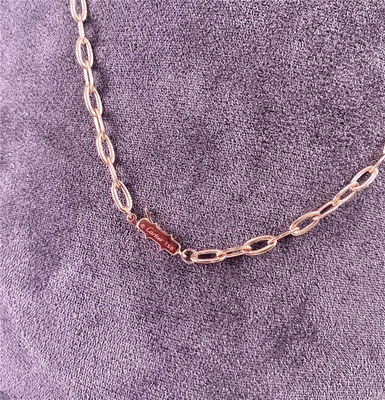 Cartier Juste Un Clou Pure 18K Rose Gold Necklace met Diamanten Echte 18K Solid Gold Diamant Juwelen Fabriek.