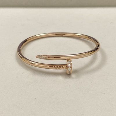 คลาสสิก 3.5mm 18k ทองแขนข้อมือ Juste Un Clou แขนข้อมือ โรสทองเพชร เครื่องประดับ