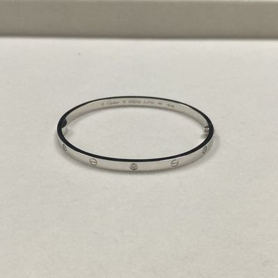 3.65mm Replica Pequenas Pulseiras de Ouro 18k 6 Diamantes 18k Pulseira de Ouro Branco Homens