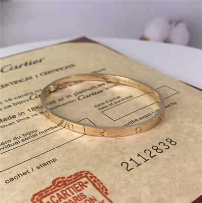 Small 3.65mm 18k Gold Bracelets Size 17 Cartier 18k Gold Link Bracelet