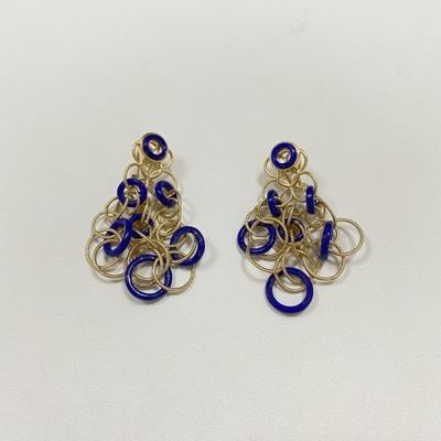 Buccellati Hawii Color 18k Yellow Gold Earrings Studs 18k Yellow Gold Jewelry 5cm