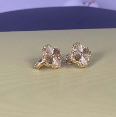 คลิปหลังแท้ วงกล่องทอง 18k ถอดออก 18k ทองเหลือง วงกล่องห่วงเพชร