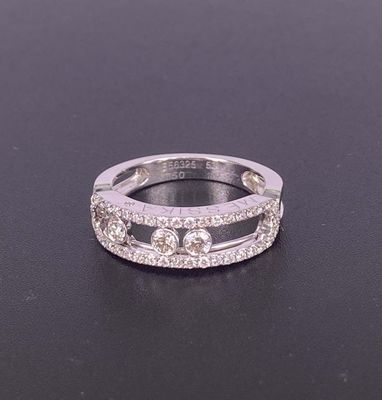 Messika Move Classic 18k Gold Rings White Gold 18k Gold Wedding Ring With Diamonds