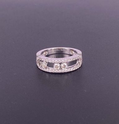 Messika Move Classic 18k Gold Rings White Gold 18k Gold Wedding Ring With Diamonds