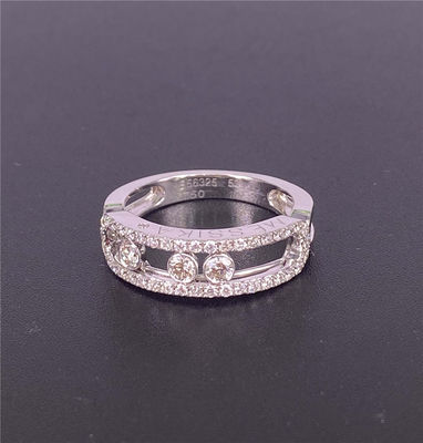 Messika Move Classic 18k Gold Rings White Gold 18k Gold Wedding Ring With Diamonds