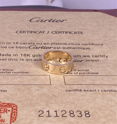 Cartier Love 18K แหวนทองเหลือง
