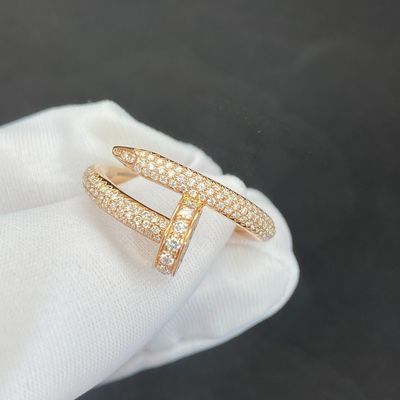 มินิมอลิสต์ Custom Size เนื้อทองเหลือง 18k พระเครื่องหรูหรา 18k แหวนทองเหลืองผู้หญิง