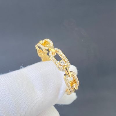 อุปกรณ์เสริมทอง 18k สวยงาม งานแต่ง ของขวัญวันวาเลนไทน์ แหวนเพชรธรรมชาติสําหรับผู้หญิง