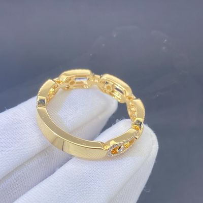 มินิมอลิสต์ Custom Size เนื้อทองเหลือง 18k พระเครื่องหรูหรา 18k แหวนทองเหลืองผู้หญิง