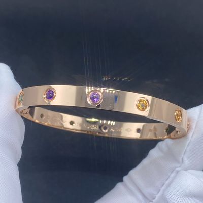 เนื้อทองแท้ 18k CARTIER LOVE BRACELET โดย 1:1 สําเนา 18k เครื่องประดับทองแคนาดา