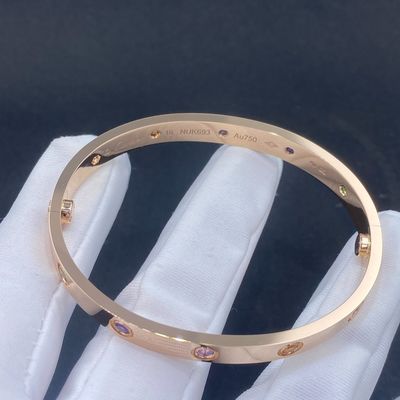 เนื้อทองแท้ 18k CARTIER LOVE BRACELET โดย 1:1 สําเนา 18k เครื่องประดับทองแคนาดา