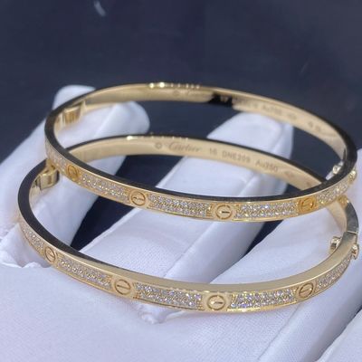 VVS Diamonds 0,34ct 18K Gold Jewelry Cartier Jewelry Love Diamond Love Bracelet Bangle
