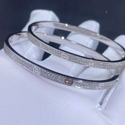 VVS Diamonds 0,34ct 18K Gold Jewelry Cartier Jewelry Love Diamond Love Bracelet Bangle
