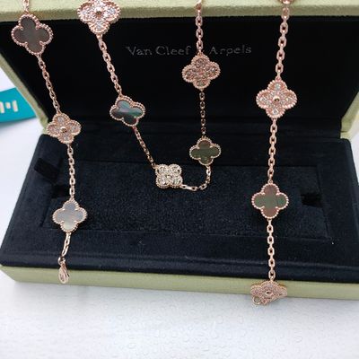 18k ทองคําสี่ใบ Clover พระเครื่องหรูหราที่ดีที่สุดสําหรับลูกค้า B2B