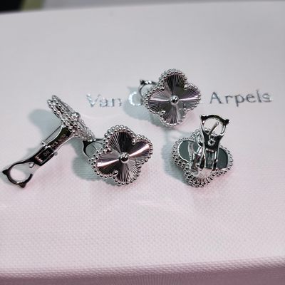 18k золото Van Cleef Arpels Винтажные серьги Alhambra Роскошные ювелирные изделия